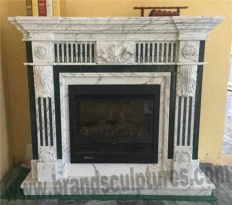 Hot Sale Marble Fireplaces Sculptures For Home Ornament